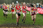Junior girls, 2020 New Balance English Schools Champs., Sefton Park, Liverpool. Photo: David T. Hewitson/Sports for All Pics